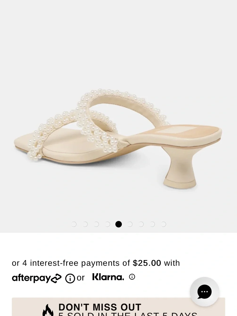 Dolce Vita BONI PEARL HEELS VANILLA STELLA